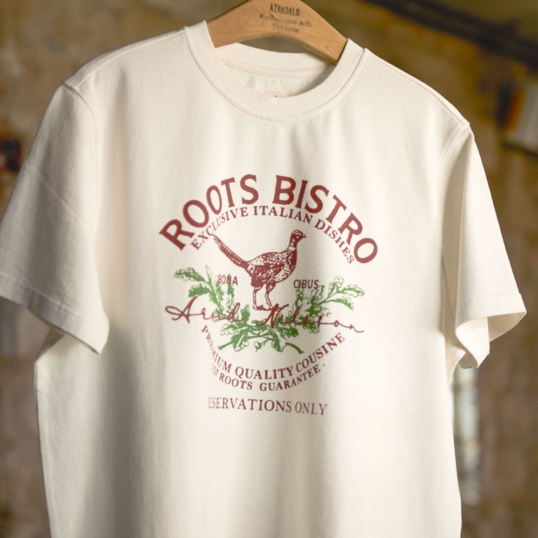 Printed Vintage Tee White 5